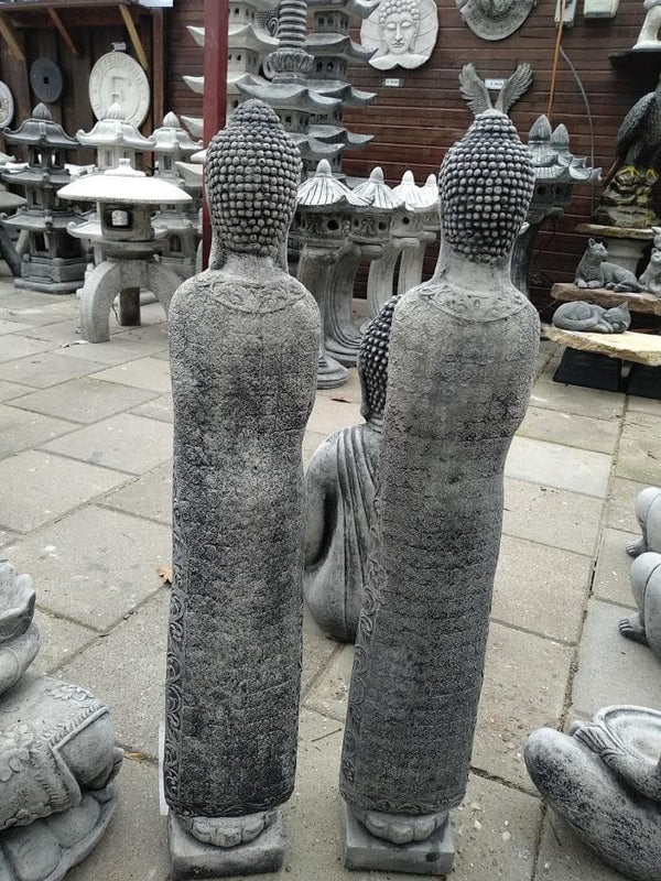 Staande Boeddha met offerbakje 67x10 cm - Spijkenisse Boeddha