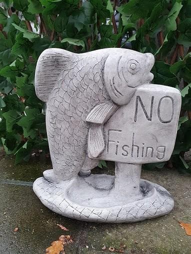 No Fishing 30x30x16 cm - Spijkenisse Boeddha
