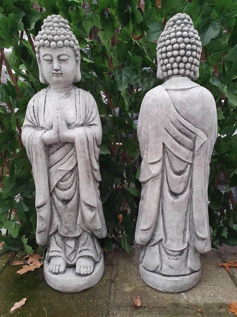 Staande Boeddha in Gebedshouding 18x15x62 cm - Spijkenisse Boeddha