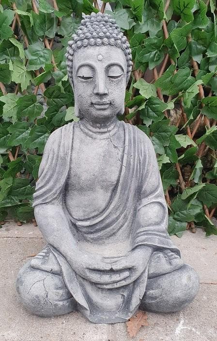 Zittende Boeddha Lotushouding 52x33 cm - Spijkenisse Boeddha