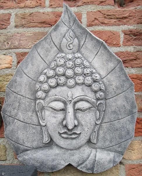 Wandbord Boeddha Lotusblad 40x50 cm - Spijkenisse Boeddha
